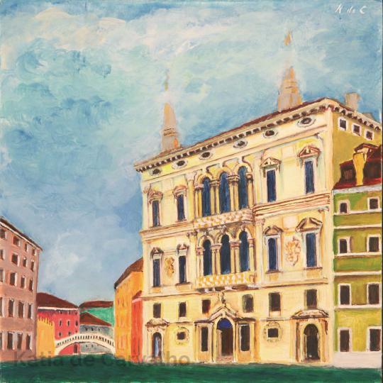 9 oleo s/madera Palacio veneciano 15x15 cm (2002)