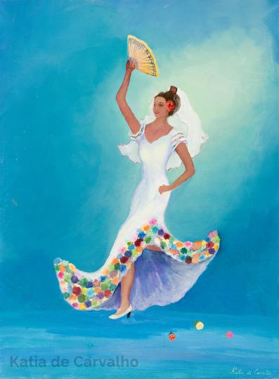 10) oil (linen) a spanish dancer 54x73cm (2009)