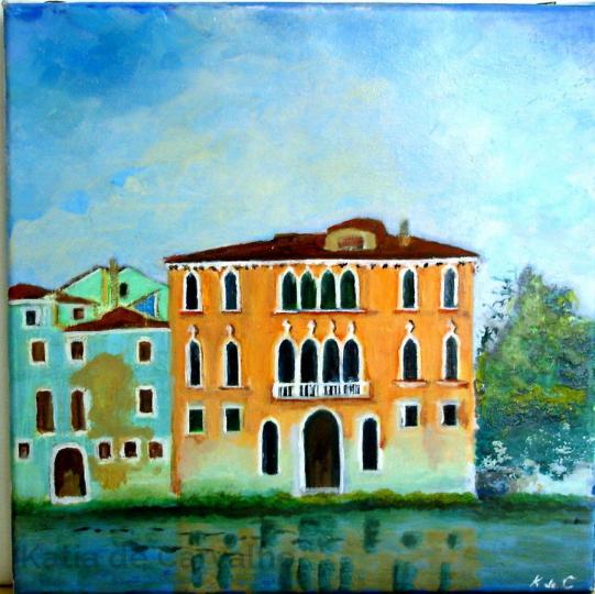 11) oil (wood pannel) Foscarini Giovannelli Palace 15x15cm (2002) 