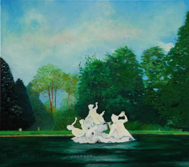 6 oleo s/lienzo (algodón) El parque real en Turín  76x65 cm (2006)